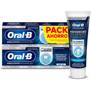 Oral-B PRO-EXPERT Dentifrice Avancé Nettoyage En Profondeur 2 x 75 ml pas cher