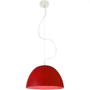IN-ES.ARTDESIGN lampe à suspension H2O NEBULITE (Rouge - Laprene, acie... pas cher