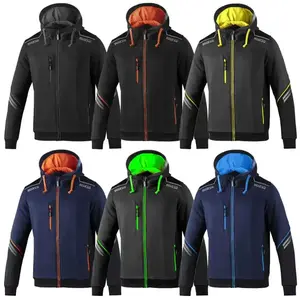 Comparateur de prix : Sparco - Sweat de travail Colorado Tech Hooded Full Zip 02414 - m - Bleu