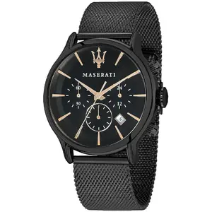 Montre Homme Maserati Epoca - R8873618013 Bracelet Acier Noir pas cher