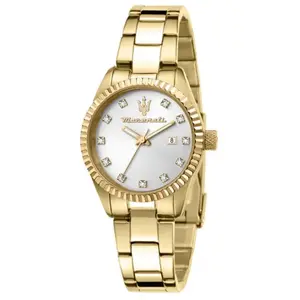 Comparateur de prix : Montre Femme - MASERATI - COMPETIZION - Métal Jaune - Boîtier Rond 31 mm - Chic