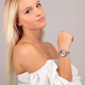 Montre Femme OUI&ME FLEURETTE en Métal Gris pas cher