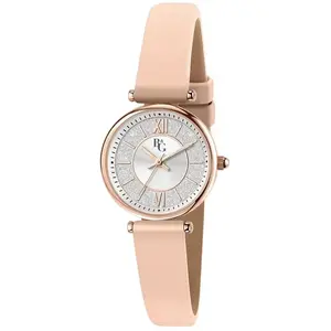 Comparateur de prix : Montre Femme B&G BELLE en Cuir Beige - Quartz - Verre minéral - Analogique - Ronde