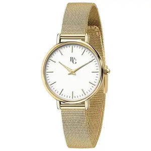 Montre Femme - B&G - PREPPY - Métal Jaune - Boîtier Rond 34 mm - Style ChicVendu parcleor