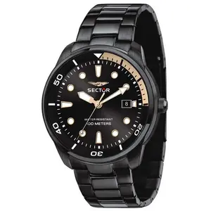 Montre Homme Sector Montres OVERSIZE R3253102027 - Bracelet Acier Noir pas cher