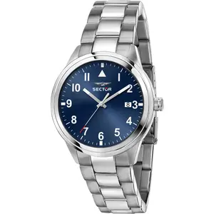 Sector Montre Homme Sector Analogique Bracelet En Acier Inoxydable Argent Use53540015 pas cher