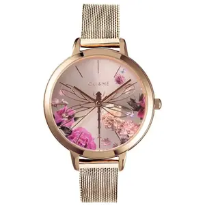 Montre Femme OUI&ME en Acier Rose - 241333 pas cher