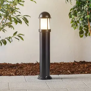 LCD Borne lumineuse revêtue par poudrage Mason, noirVendu parluminaire