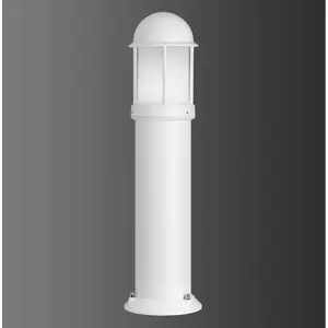 LCD Borne lumineuse revêtue par poudrage Mason, blancVendu parluminaire