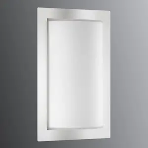LCD Applique d'extérieur Luis, acier inoxydable, verre, E27Vendu parluminaire