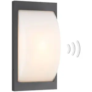 LCD Applique d'extérieur LED 069LEDSEN, graphite, capteurVendu parluminaire