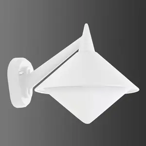 LCD Applique d'extérieur blanche Liara - résistant à l'eau de merVendu parluminaire