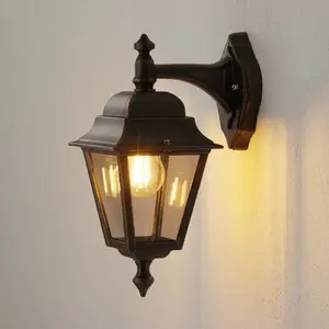 LCD Applique d'extérieur Toulouse de couleur cuivre, suspendueVendu parluminaire