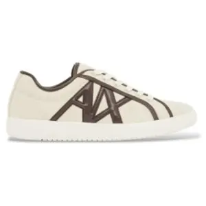 A|X Armani Exchange pour femme. XW002851AF22752MZ732 Trainers Big Logo white (40), Blanc, Plat, Lacets, Casuel