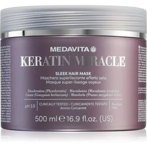 Medavita Keratin Miracle Sleek Hair Mask masque lissant hydratant 500 ...Vendu paronebioshop