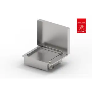Planet Plancha Encastrable Gaz Oasi 55 Lisse Rainurée + Couv 203091Vendu pardarty