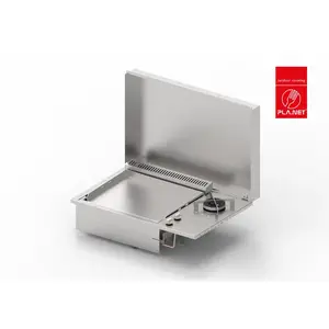 Planet Plancha Encastrable Gaz Oasi 55 Lisse+ Feu Dual+ Couv 203096Vendu pardarty
