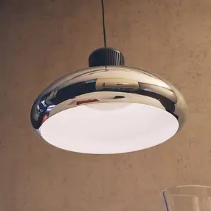 Comparateur de prix : Suspension LED Stilnovo Trepiù, couleur chrome/noir, Ø 40 cm