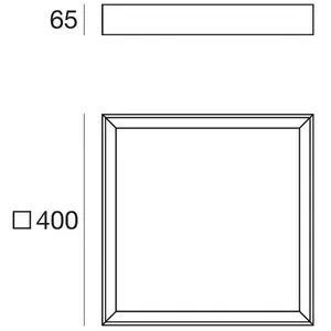 Linea Light Plafonnier LED Tara Q, 40 x 40 cm, noir, 3.000 K, aluminiu...Vendu parluminaire
