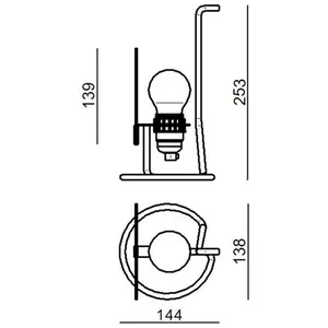 Stilnovo Bugia lampe de table LED blanche pas cher
