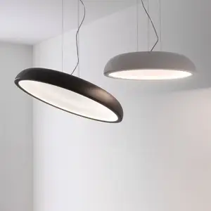 Stilnovo Reflexio LED suspension, Ø65cm, noir pas cher