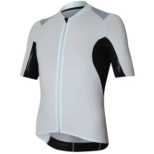 Maillot rh+ Jonny Mole Road manche courte blanc noir - L pas cher