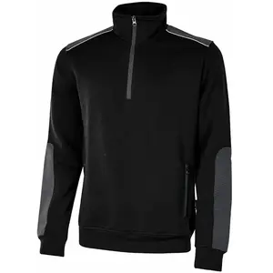 Upower Gilet De Travail Col Montant Zippé Cushy - Noir Xl pas cher