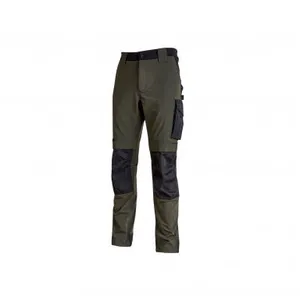 U-Power - Pantalon de travail Slim Fit vert foncé ATOM M - Vert Foncé