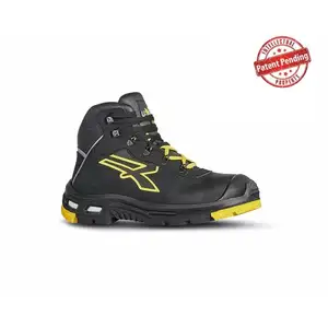 U-power Chaussures de sécurité hautes COSMO S3 HRO CI HI SRC - Noir/Jaune 47 pas cher