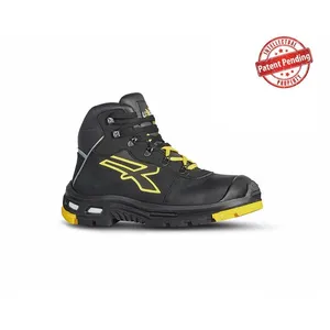Upower Chaussures de sécurité hautes cosmo S3 hro ci hi src - Noir/Jaune 43 pas cher