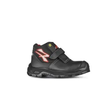 Upower Chaussures de sécurité hautes DUBAI UK ESD S3 CI SRC - Noir/Rouge 43 pas cher