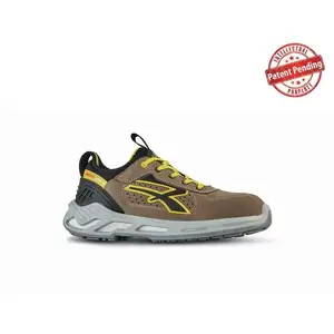 Upower Chaussures de sécurité basses CURRY ESD S1P SRC - Marron/Jaune 44 pas cher