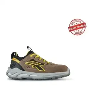 Upower Chaussures de sécurité basses CURRY ESD S1P SRC - Marron/Jaune 41 pas cher
