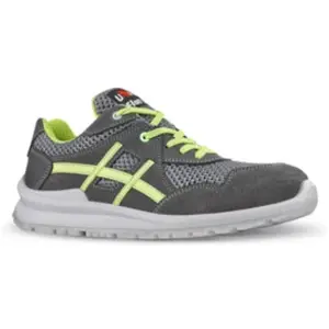 Upower Chaussures de sécurité basses nico S1P src - Gris/Vert Lime 44 pas cher