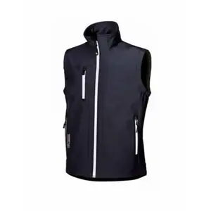U-power - Gilet de travail sans manches softshell climb - Bleu 3XL