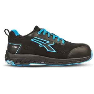 Chaussures de travail basses U-power Deon esd S1PS hi hro fo sr - 48 (eu) - Noir / Bleu clair