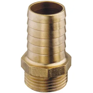 Raccord laiton cannelé mâle - 1'1/2 x 45 exterieur