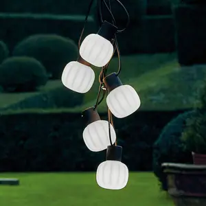 Martinelli Luce Kiki guirlande extérieur 5 lampes pas cher