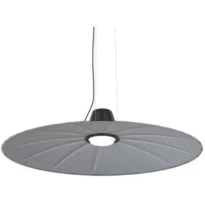 MARTINELLI LUCE lampe à suspension insonorisante LENT (Gris - Tissu)Vendu parmyareadesign
