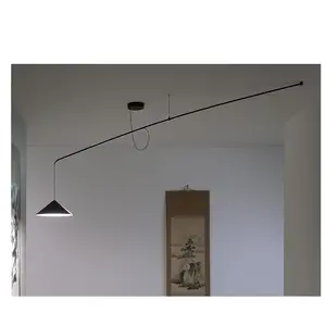 Suspension design noire 260 x 25 cm Vela - Martinelli Luce