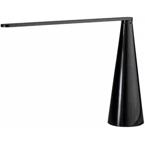 Comparateur de prix : MARTINELLI LUCE lampe de table ELICA (Noir H 38 cm - Aluminium verni)