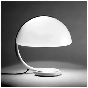 Martinelli Luce SERPENTE-Lampe à poser Blanc H45cm pas cher