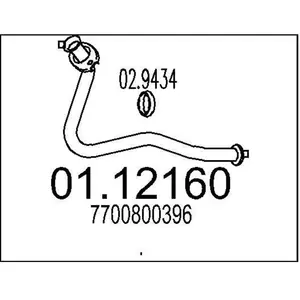 MTS Tuyau d'échappement pour RENAULT: Clio, Express, Extra, Rapid (Ref... pas cher