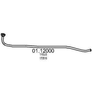 MTS Tuyau d'échappement pour PEUGEOT: 106 (Ref: 01.12000) pas cher
