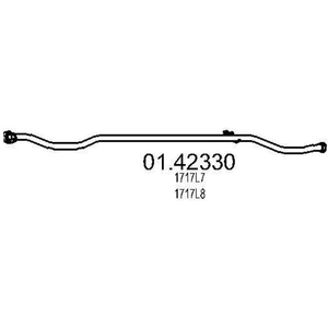 MTS Tuyau d'échappement pour PEUGEOT: 106 & CITROËN: Saxo (Ref: 01.423... pas cher
