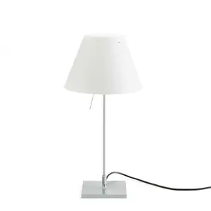 Luceplan COSTANZINA-Lampe à poser Aluminium /Polycarbonate H51cm Blanc pas cher