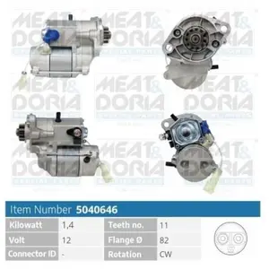 Démarreur / Démarreur Daihatsu; Opel Meat & Doria 5040646 pas cher