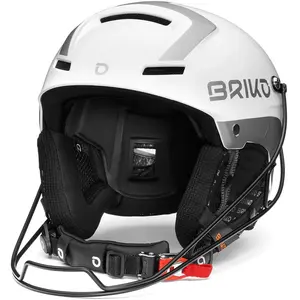 Briko Helmet Adulte Unisexe, Brillant, Blanc, argenté, 62 pas cher