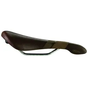 Selle Flite Racer en Cuir Marron 146x280mm avec Rail TI 316, 230g pas cher