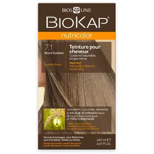 Comparateur de prix : Biokap Nutricolor Teinture pour Cheveux 7.1 Blond Suédois 140ml